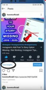 steps 6 to see who shared post on Instagram Story